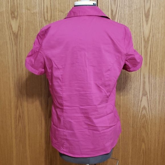 Cato - Hot Pink Ruched Shirt - Ladies Medium - Picture 11 of 11
